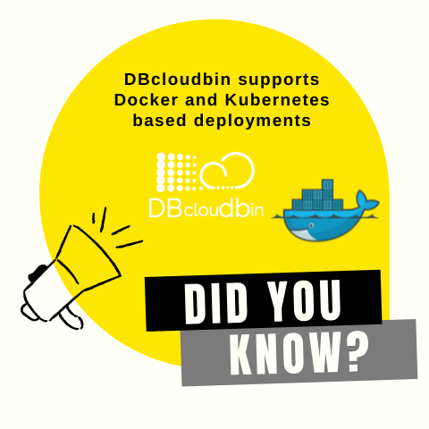 dbcloudbin docker and kubernetes support